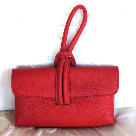 Boleo  Feelin' 22 Limited Edition Wristlet-Red Pebble Leather/Crossbody Strap❤️ - Picture 3 of 15
